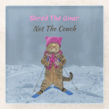 Glas Underlägg, Skör Gnar Ski Cat