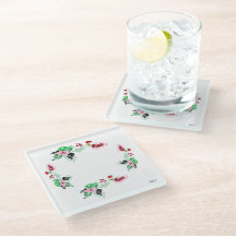 Glas Underlägg: VIN MED RO