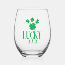 Glas utan Vin i Lucky Pappa - Far's Day Gift