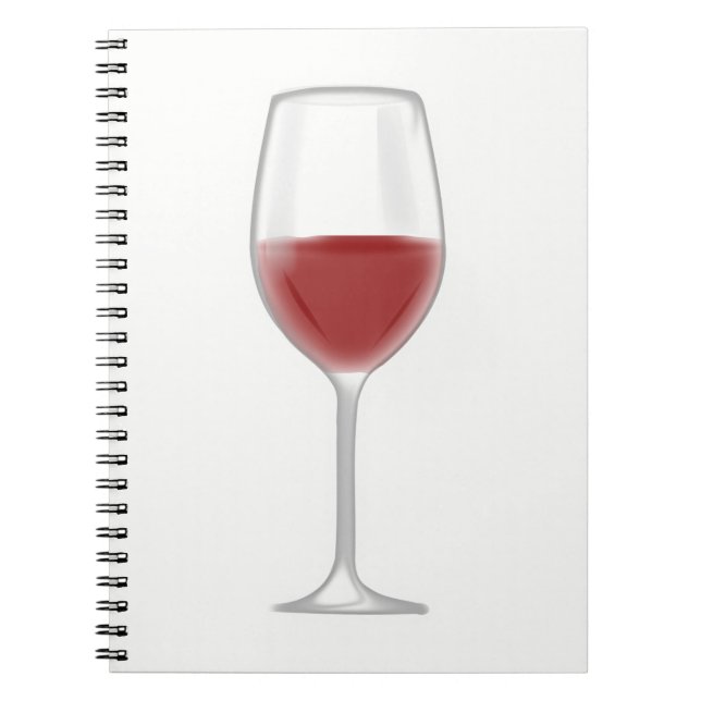Glas vin anteckningsbok (Framsidan)