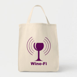Glas vin-Fi Vågar Lila Vin Tygkasse