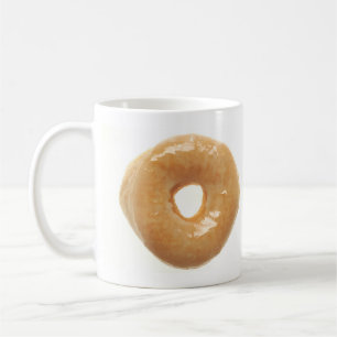 Glasad munk kaffemugg