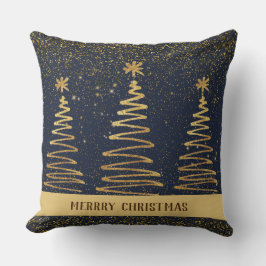 Glasande, ljusblå Elegant av metall Kudde