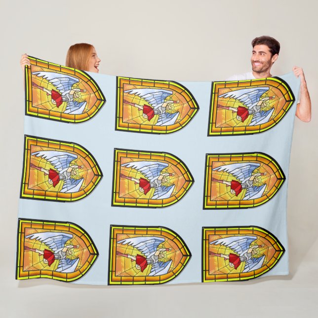 Glasänggel, fastsatt fleecefilt (På plats)