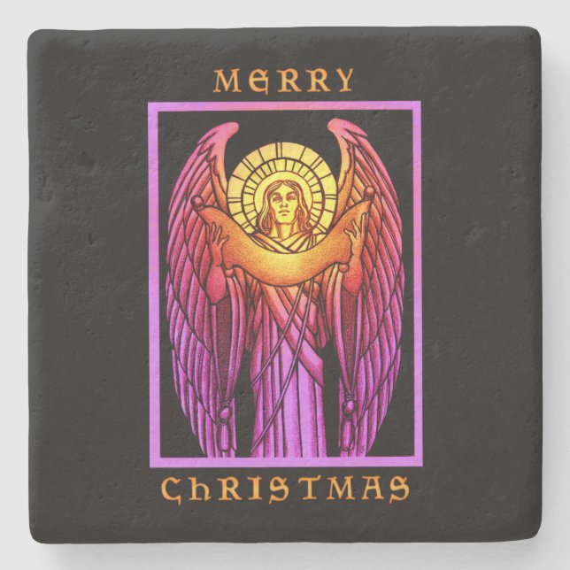 Glasänggel, fastsatt stenunderlägg (Framsidan)