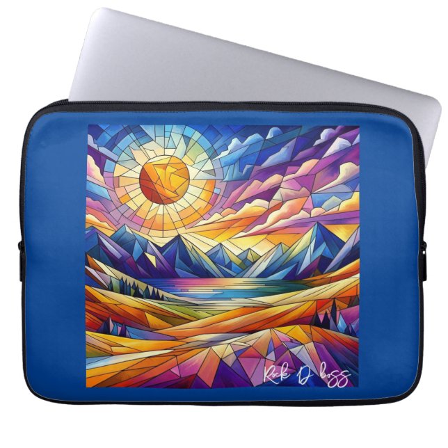 Glasberg, fastsatt laptop fodral (Framsidan)