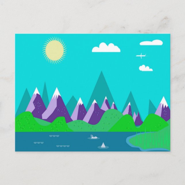 Glasberg - vykort (Framsida)