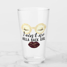 Glasbildare rosa, ögonelash-flicka, motorkyss glaskopp