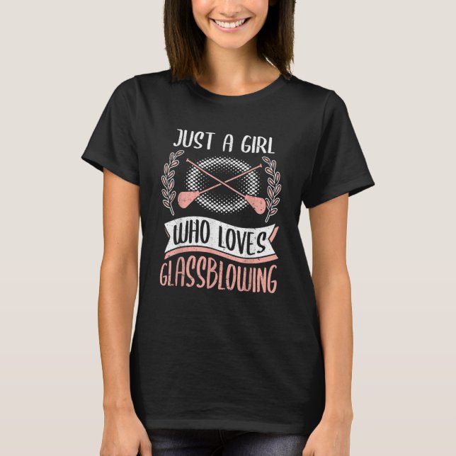 Glasblåsningsglas Glasflaska 1 T Shirt (Framsida)