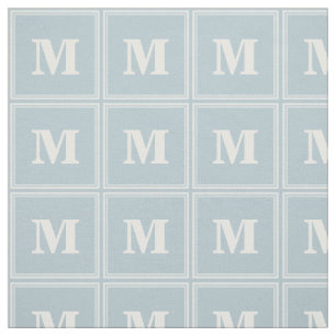 Glasblått i monogram tyg