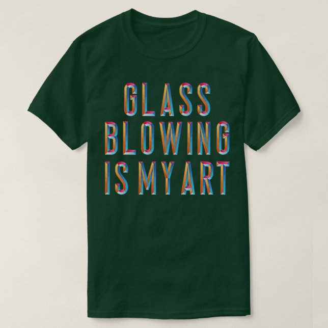 Glasbloggning är min konst t shirt (Design framsida)
