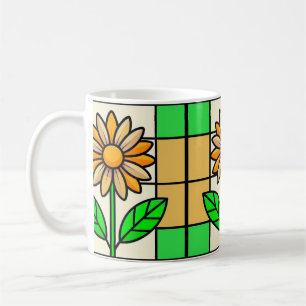 Glasblomma, fastsatt kaffemugg