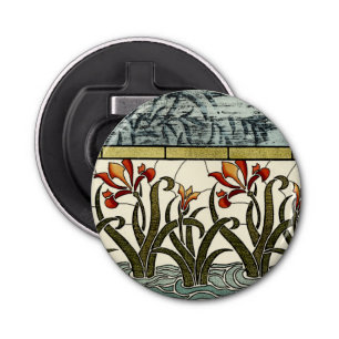 Glasblommor med fastsatt färg med Tan Gräns Flasköppnare