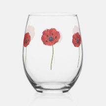 Glasblomster Tumbler – Elegant Blommig Design