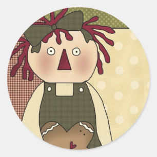 Glasbröd Delight: Stickers Runt Klistermärke