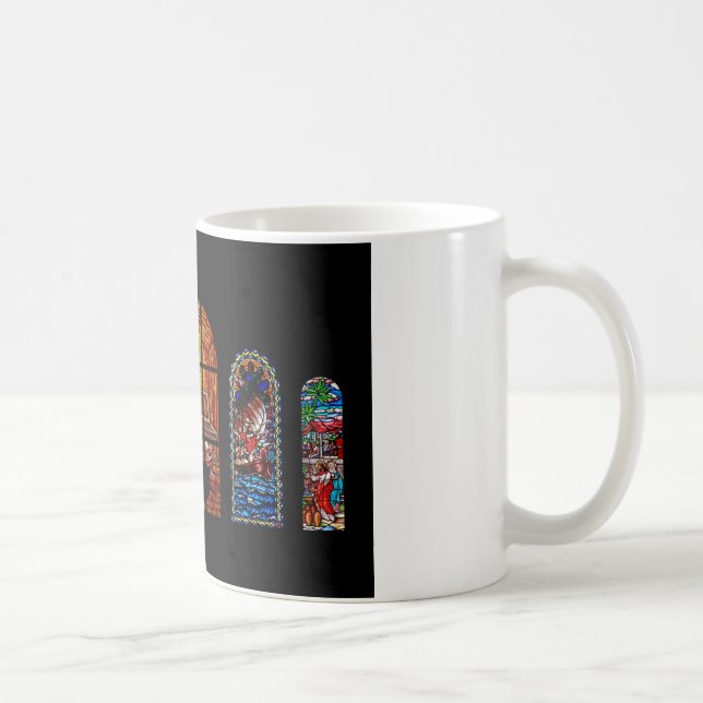 Glasburk av nedfläckad kaffemugg (Höger)