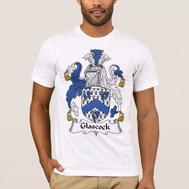 Glascock familjvapensköld tee shirt (Framsida)
