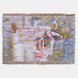 Glasdansare med fastsatt skiva i flödespress filt