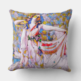 Glasdansare med fastsatt skiva i flödespress kudde