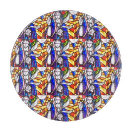 Glasdesign med Religiösa Figur.