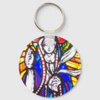 Glasdesign med Religiösa Figur.