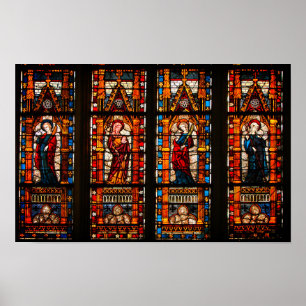 Glasdetaljer, Troyes Cathedral Poster