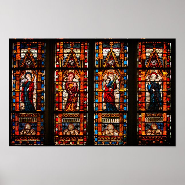 Glasdetaljer, Troyes Cathedral Poster (Framsidan)
