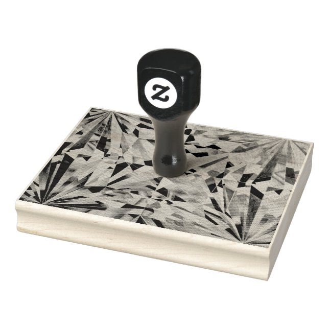 Glasdiameter 4 tum x 5 tum Frimärke Stämpel (Stämpel)