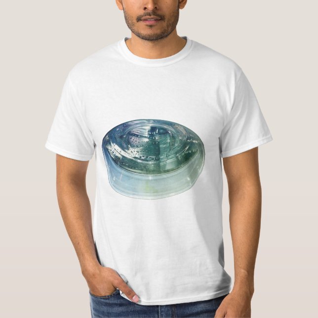 Glasdisk – Minimalistisk konst T-shirt (Framsida)