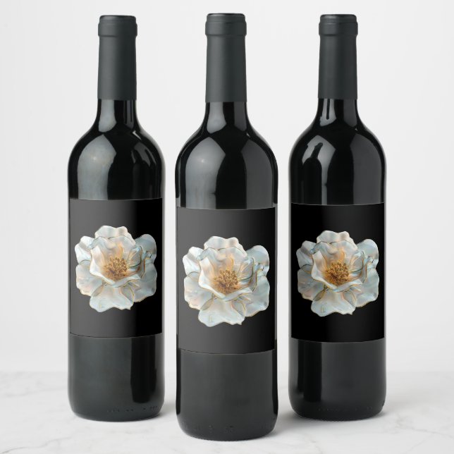 Glasdoffodil Vinflaska Etikett (Flaskor)
