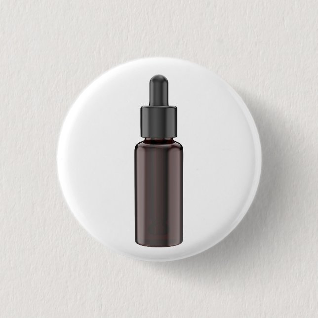 Glasdroppar flaska med pipett knapp (Framsida)