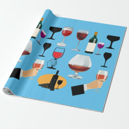 Glasdrycker i Vin Cocktail party Alkohol Sprit Art Presentpapper