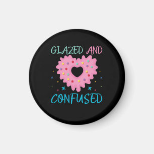 Glaserad och konfunderad duk magnet