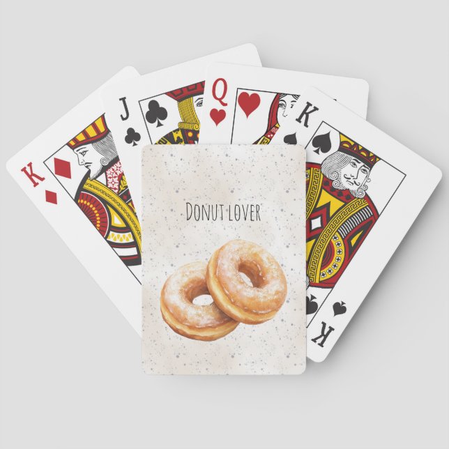 Glaserade Munkar Söta Gods Casinokort (Baksidan)