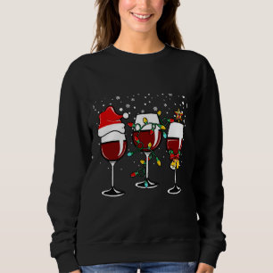 Glaserna Santa Hat från vin Sayed Vin T Shirt