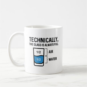 Glaset är alltid Fullt Kaffemugg