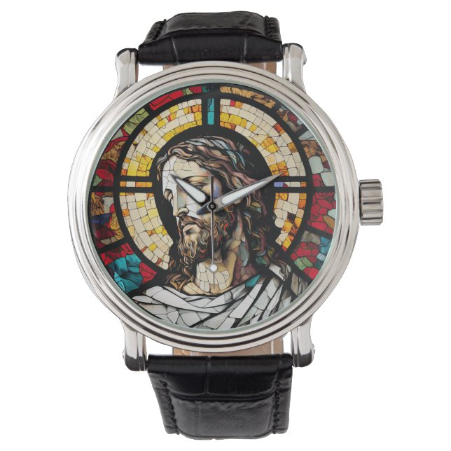 Glaset Jesus design Wrist Armbandsur (Framsida)