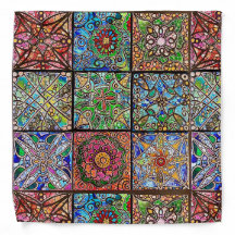 Glaset Mandala Bandana - Julie Ann Stricklin