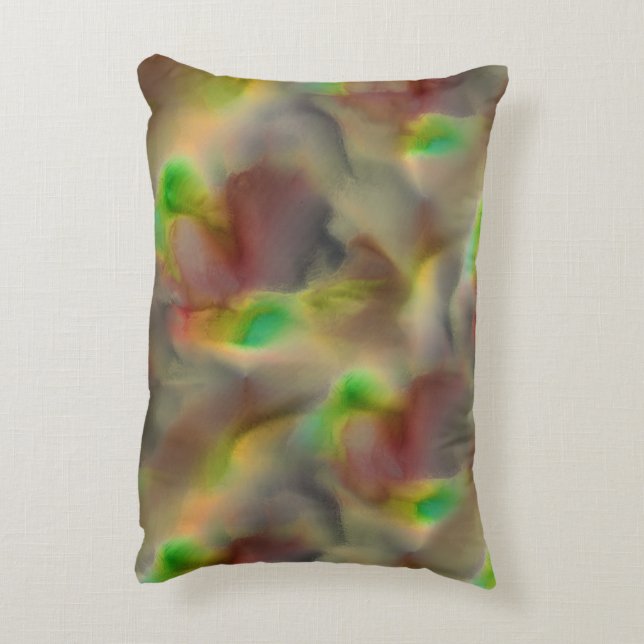 Glaset ser ut i rött och kalkgrönt på nyanser av g prydnadskudde (Baksidan(Vertikal))