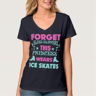 Glaset tofflor, den här prinsessan bär Ice ska Tee Shirt