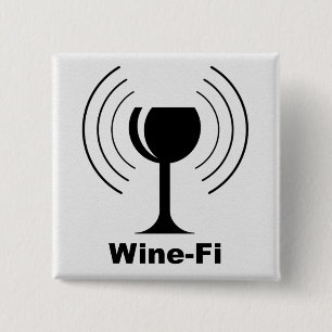 Glaset vin-Fi Vågar Black Vin Knapp