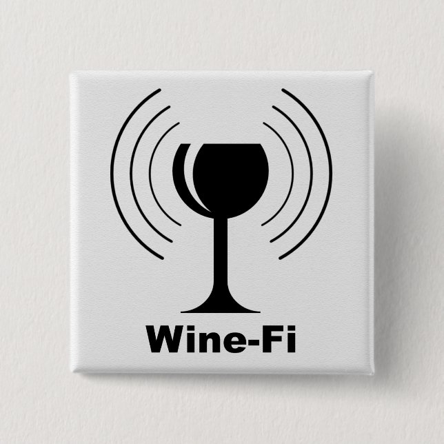 Glaset vin-Fi Vågar Black Vin Knapp (Framsida)