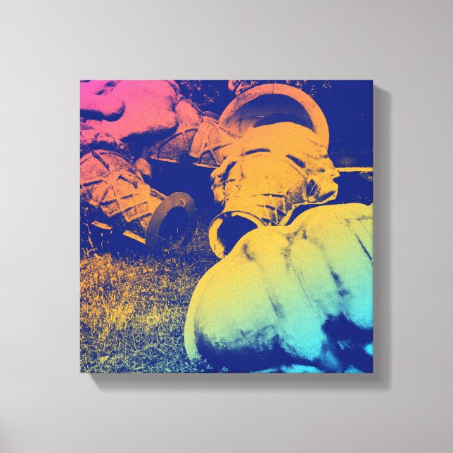 Glasfiberkoner av sommarglas canvastryck (Framsida)