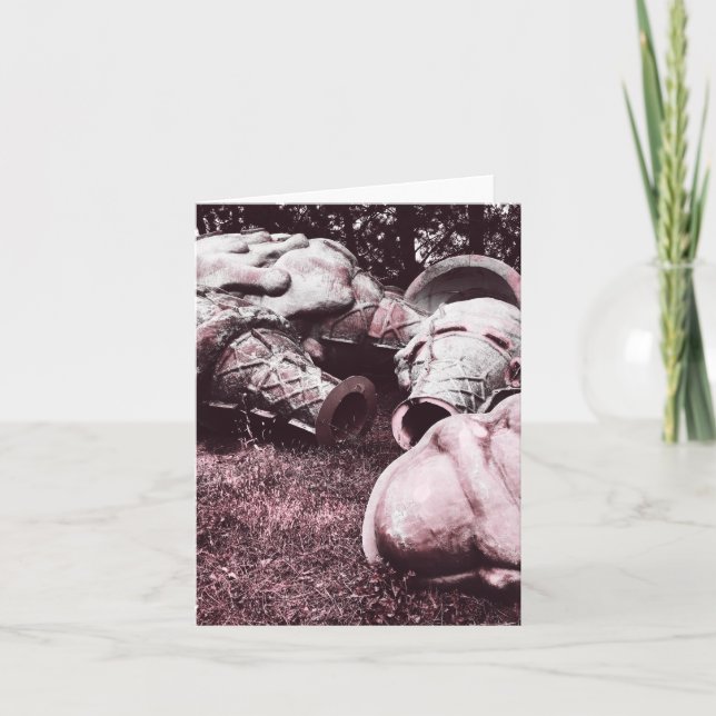 Glasfiberkoner av sommarglas helgkort (Framsida)