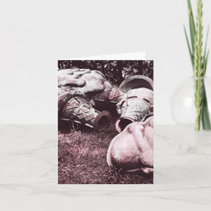 Glasfiberkoner av sommarglas helgkort