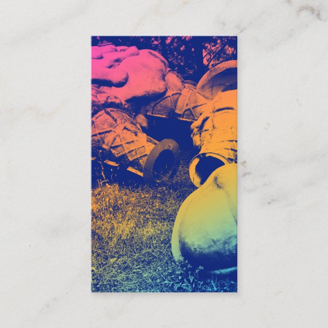 Glasfiberkoner av sommarglas visitkort (Framsida)