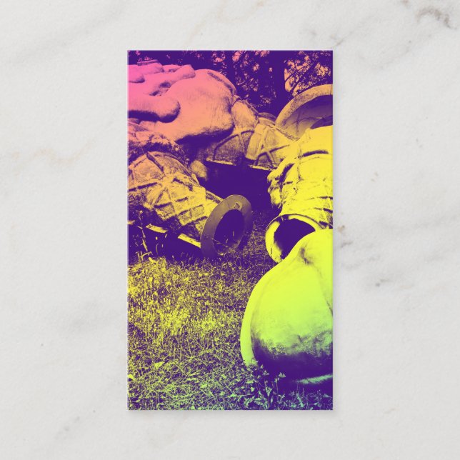 Glasfiberkoner av sommarglas visitkort (Framsida)