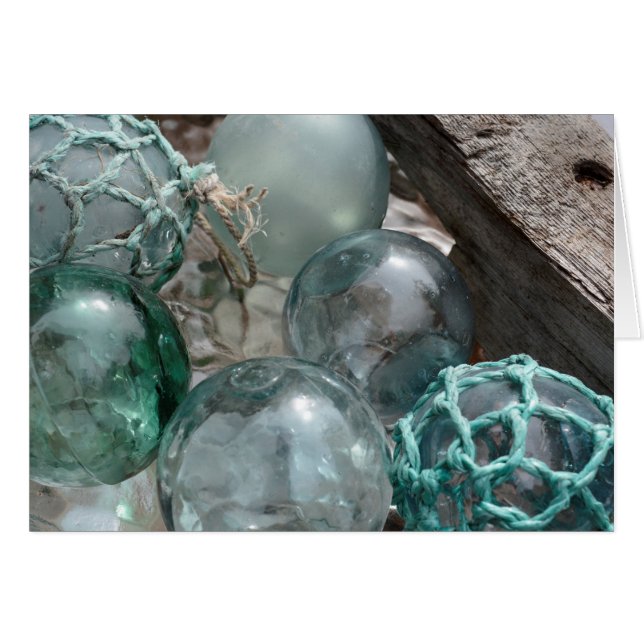 Glasfiske Flyter Hälsningskort (Framsidan Horizontal)