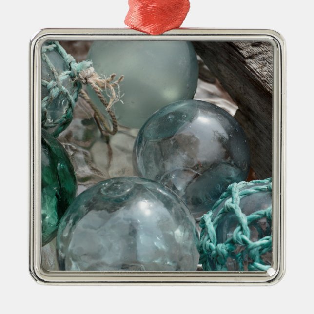 Glasfiske Flyter Julgransprydnad Metall (Framsidan)