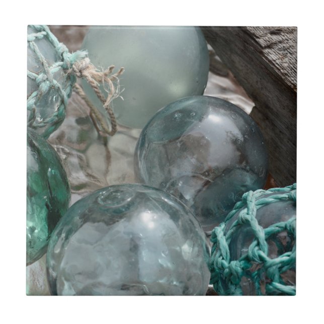 Glasfiske Flyter Kakelplatta (Framsidan)